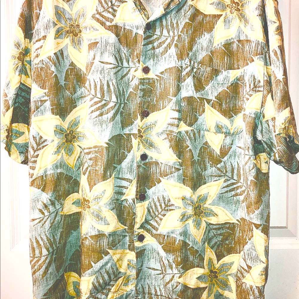 Caribbean Joe men’s extra large floral camp shirt